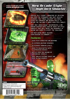 Army Men - Green Rogue box cover back